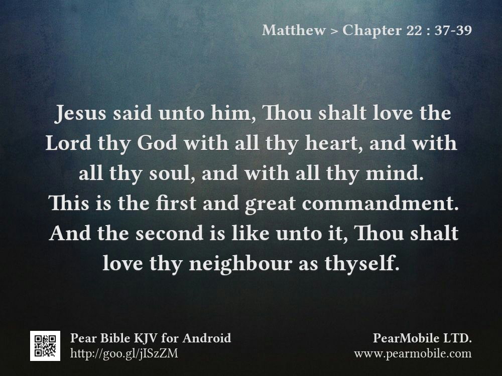 Matthew, Chapter 22:37-39